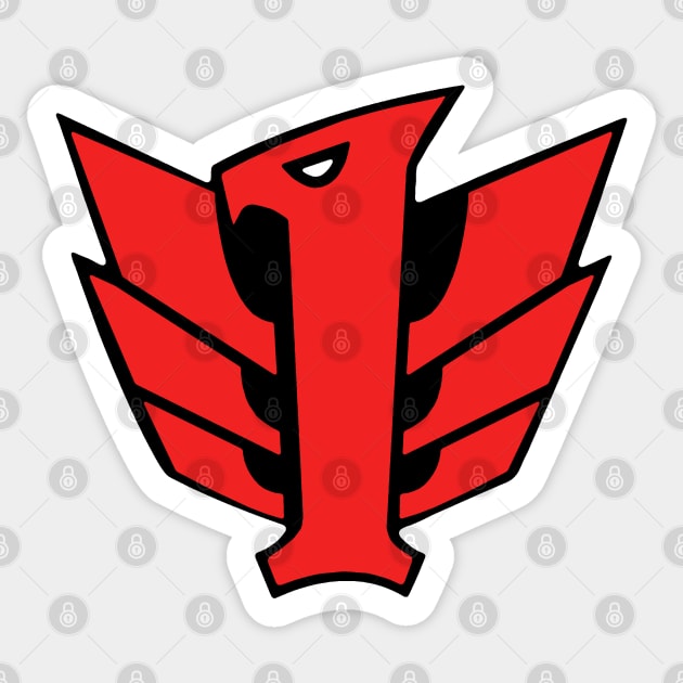 Red Eagle 1 Sticker by Javier Casillas